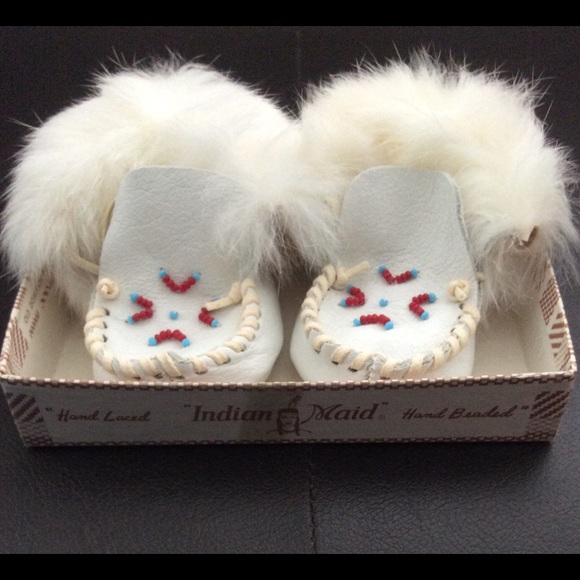 baby moccasins with fur